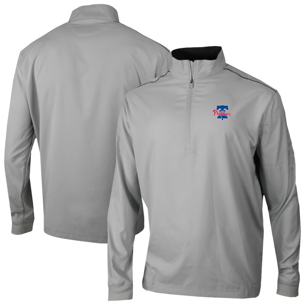 Philadelphia Phillies Omni-Wick Bogey's Paradise Quarter-Zip Top Gray
