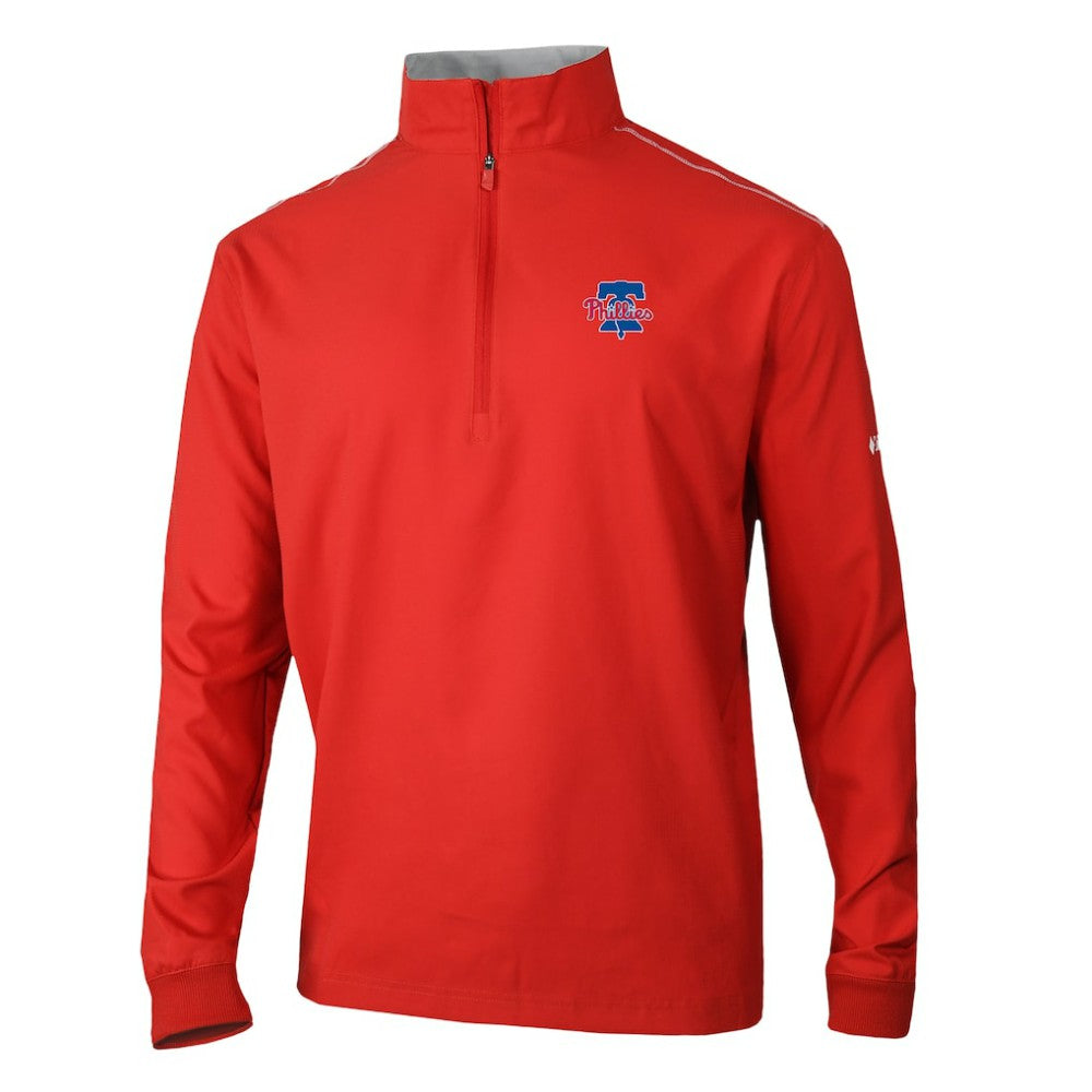 Philadelphia Phillies Omni-Wick Bogey's Paradise Quarter-Zip Top Red