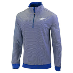 Los Angeles Dodgers Omni-Wick Even Lie Quarter-Zip Pullover Top Royal