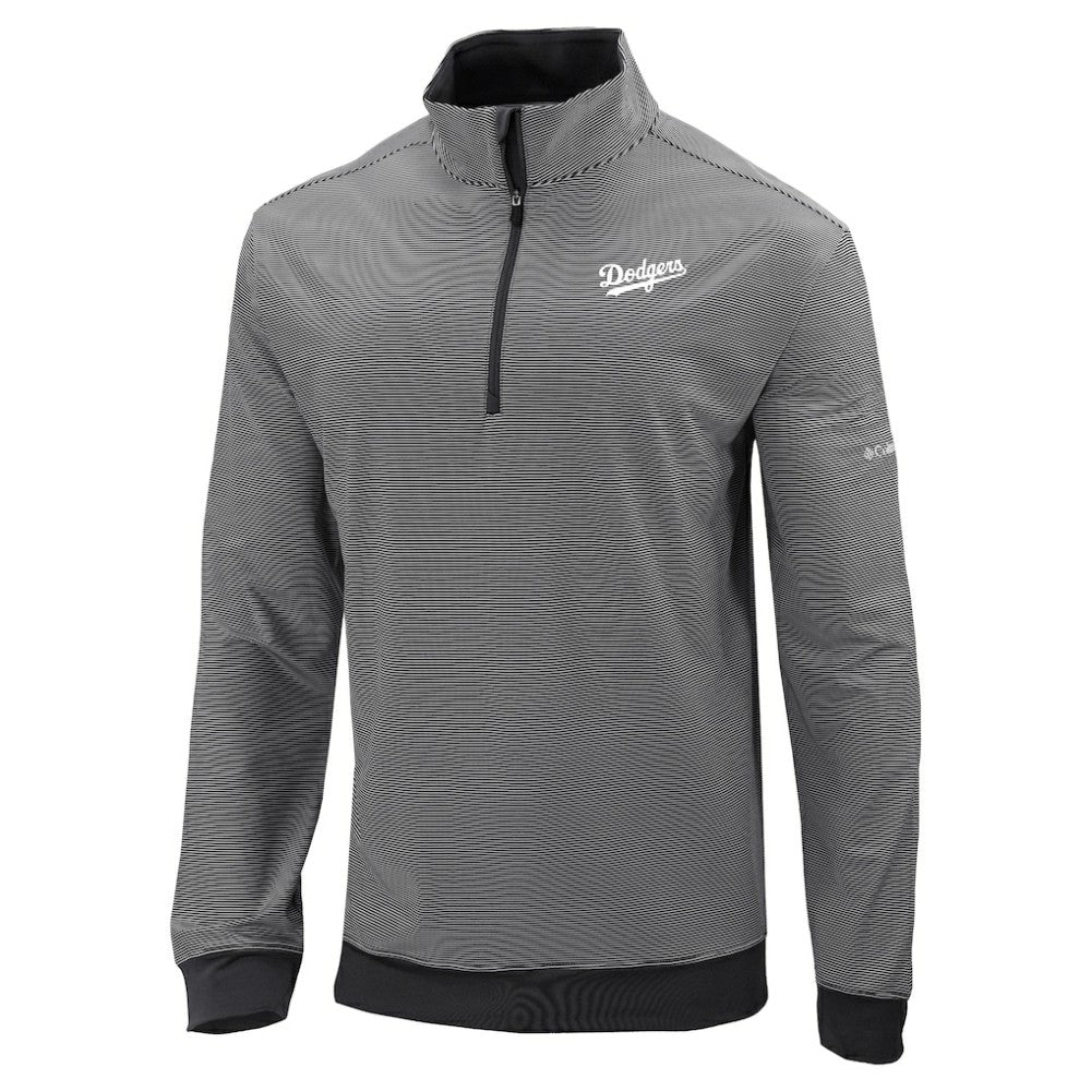 Los Angeles Dodgers Omni-Wick Even Lie Quarter-Zip Pullover Top Black