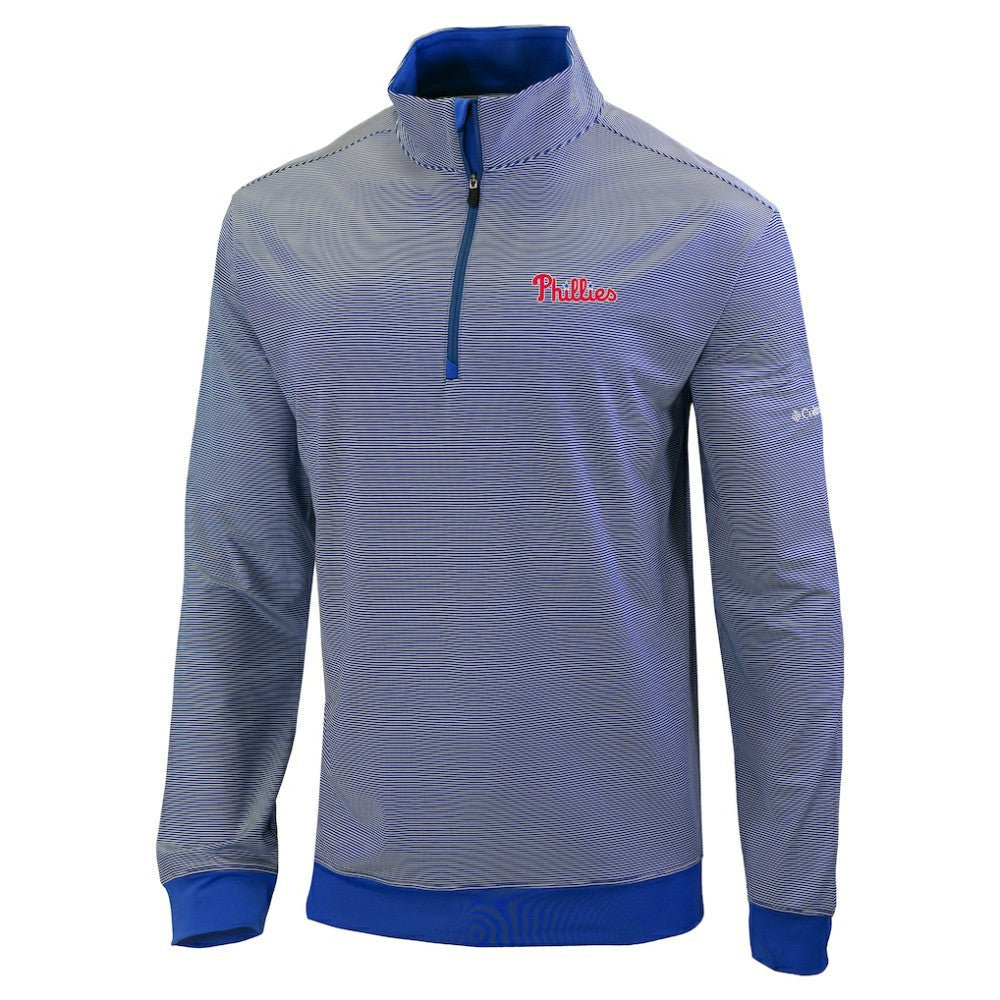 Philadelphia Phillies Omni-Wick Even Lie Quarter-Zip Pullover Top Royal