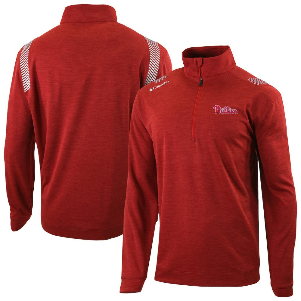 Philadelphia Phillies Oakland Downs Omni-Wick Quarter-Zip Top Red