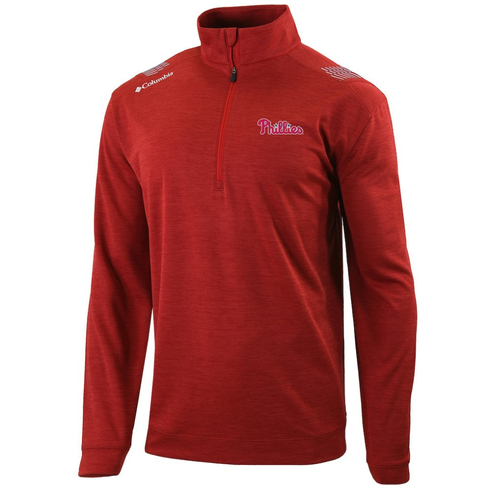 Philadelphia Phillies Oakland Downs Omni-Wick Quarter-Zip Top Red