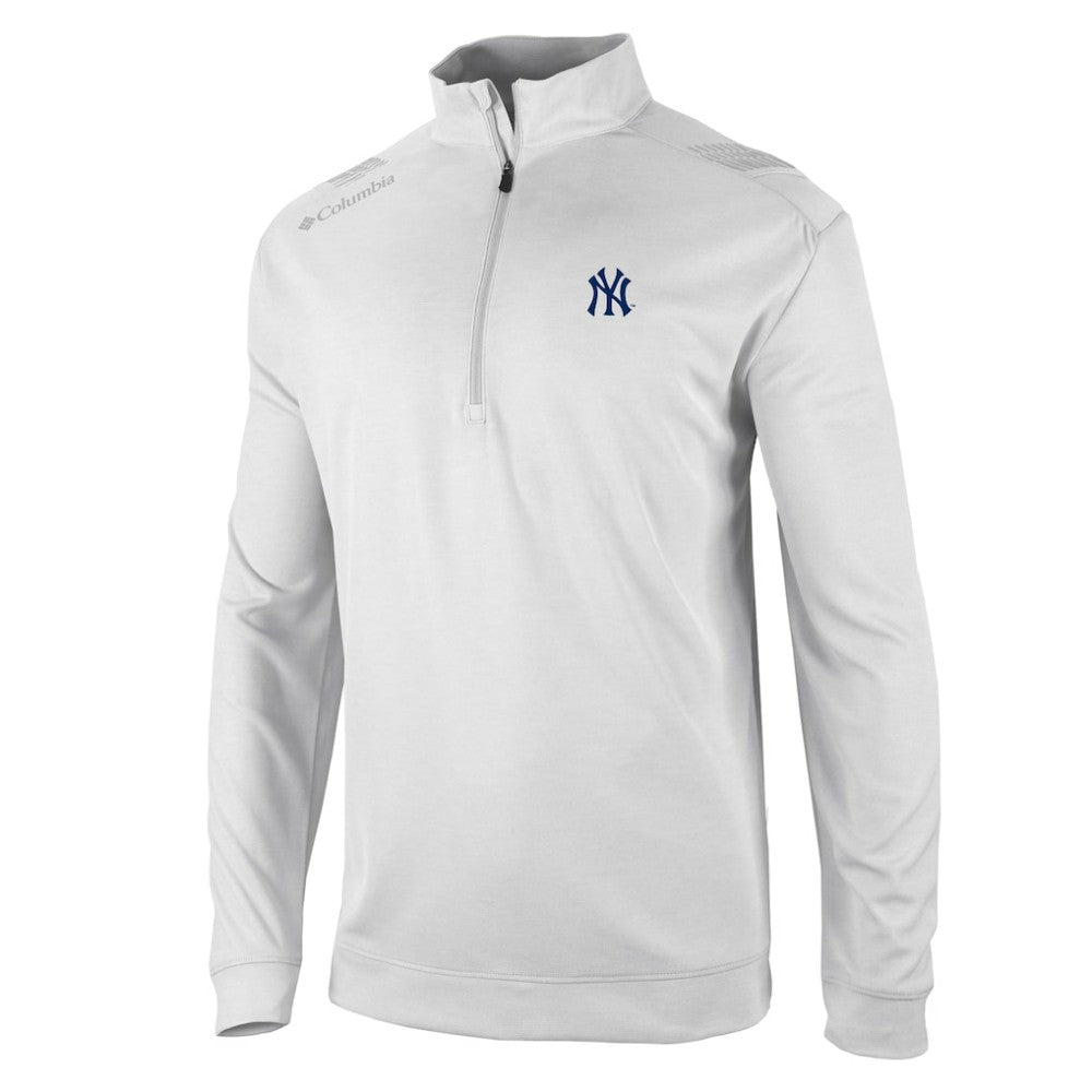 New York Yankees Oakland Downs Omni-Wick Quarter-Zip Top White