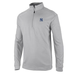 New York Yankees Oakland Downs Omni-Wick Quarter-Zip Top Gray