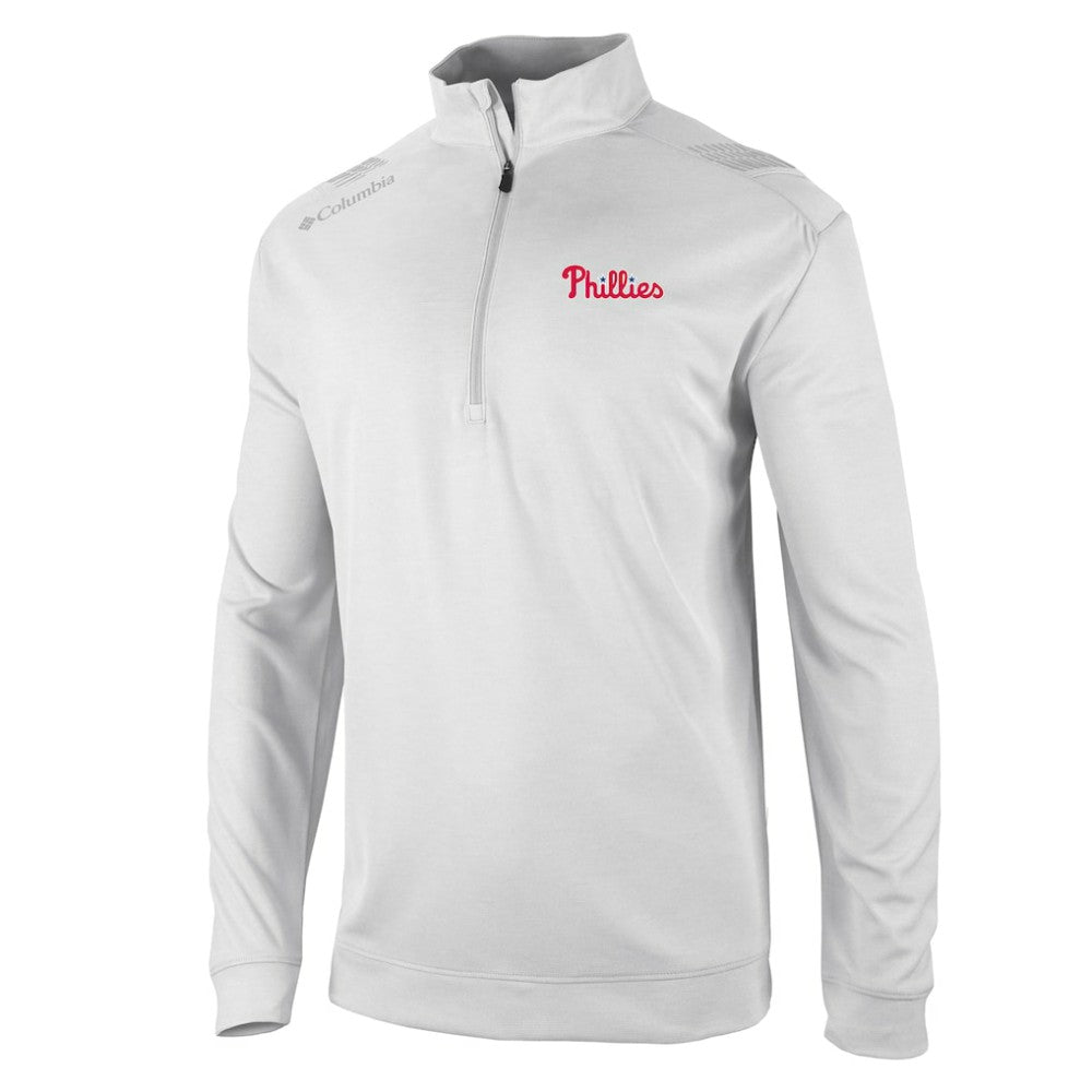 Philadelphia Phillies Oakland Downs Omni-Wick Quarter-Zip Top White