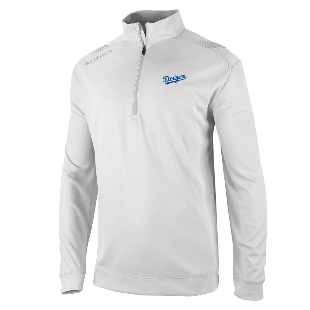 Los Angeles Dodgers Oakland Downs Omni-Wick Quarter-Zip Top White