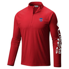 Philadelphia Phillies Terminal Tackle Raglan Omni-Shade Quarter-Zip Pullover Top Red