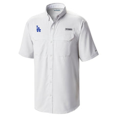 Los Angeles Dodgers Omni-Wick Low Drag Offshore Button-Up Shirt White