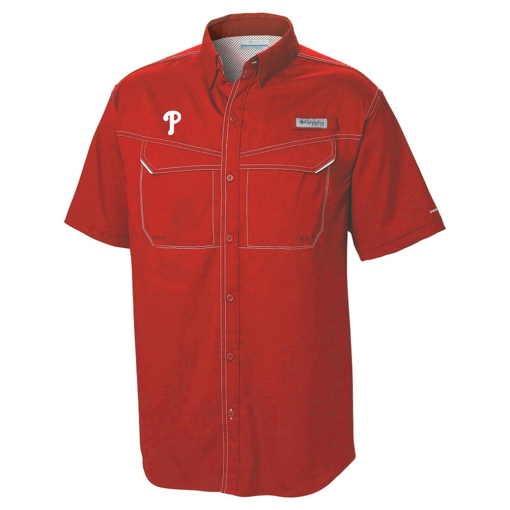 Philadelphia Phillies Omni-Wick Low Drag Offshore Button-Up Shirt Red