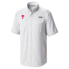 Philadelphia Phillies Omni-Wick Low Drag Offshore Button-Up Shirt White