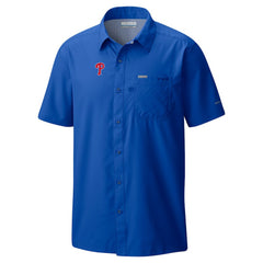 Philadelphia Phillies Slack Tide Omni-Wick Button-Up Camp Shirt Royal