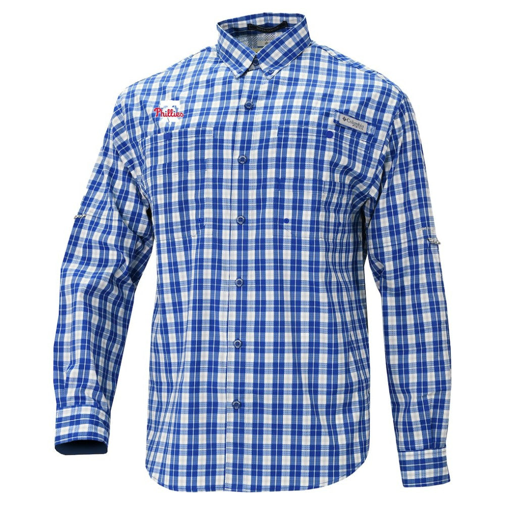 Philadelphia Phillies Super Slack Tide Omni-Wick Button-Up Shirt Royal