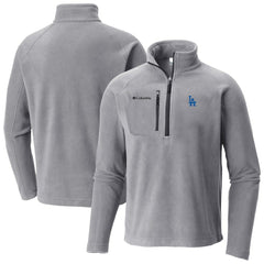 Los Angeles Dodgers Fast Trek III Half-Zip Fleece Pullover Gray