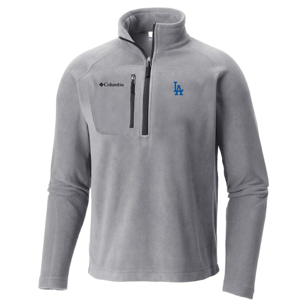 Los Angeles Dodgers Fast Trek III Half-Zip Fleece Pullover Gray
