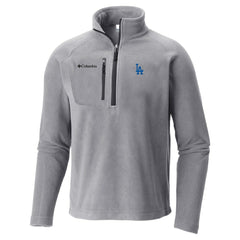 Los Angeles Dodgers Fast Trek III Half-Zip Fleece Pullover Gray