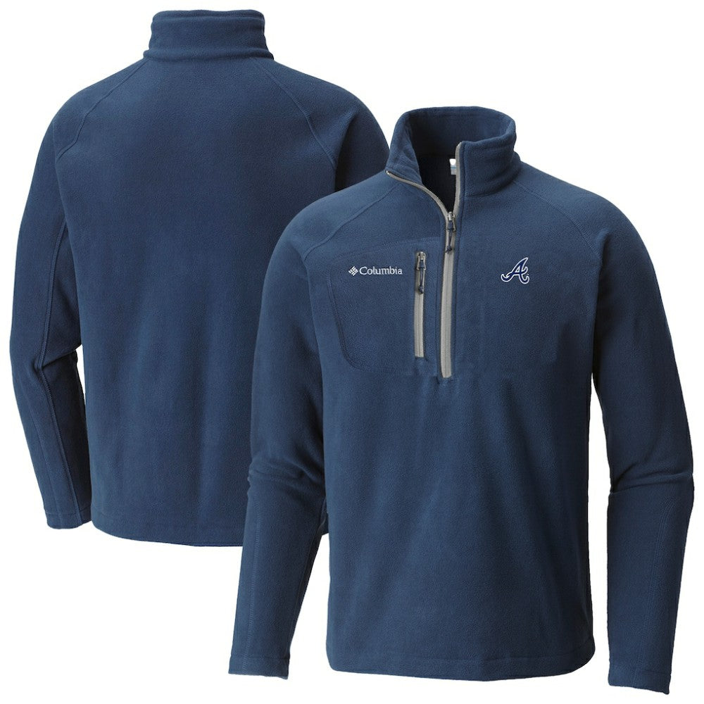 Atlanta Braves Fast Trek III Half-Zip Fleece Pullover Navy