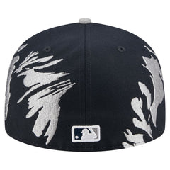New York Yankees Retro Pattern 59FIFTY Fitted Hat Navy/Gray