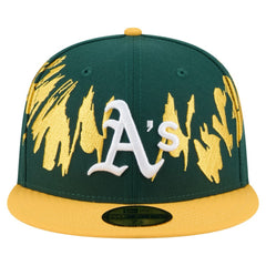 Athletics Retro Pattern 59FIFTY Fitted Hat Green/Gold