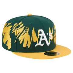 Athletics Retro Pattern 59FIFTY Fitted Hat Green/Gold