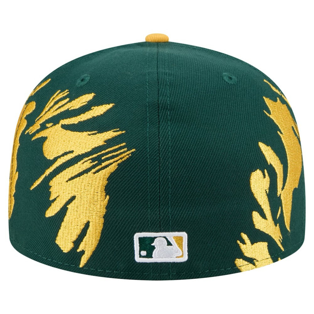 Athletics Retro Pattern 59FIFTY Fitted Hat Green/Gold