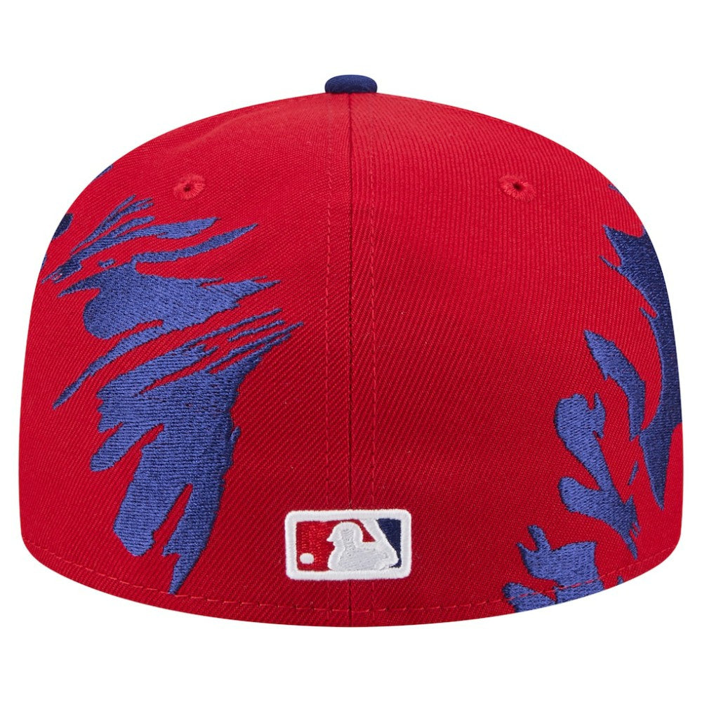 Philadelphia Phillies Retro Pattern 59FIFTY Fitted Hat Red/Royal