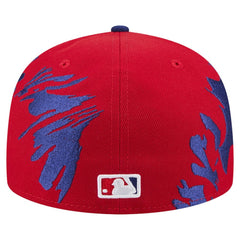 Philadelphia Phillies Retro Pattern 59FIFTY Fitted Hat Red/Royal