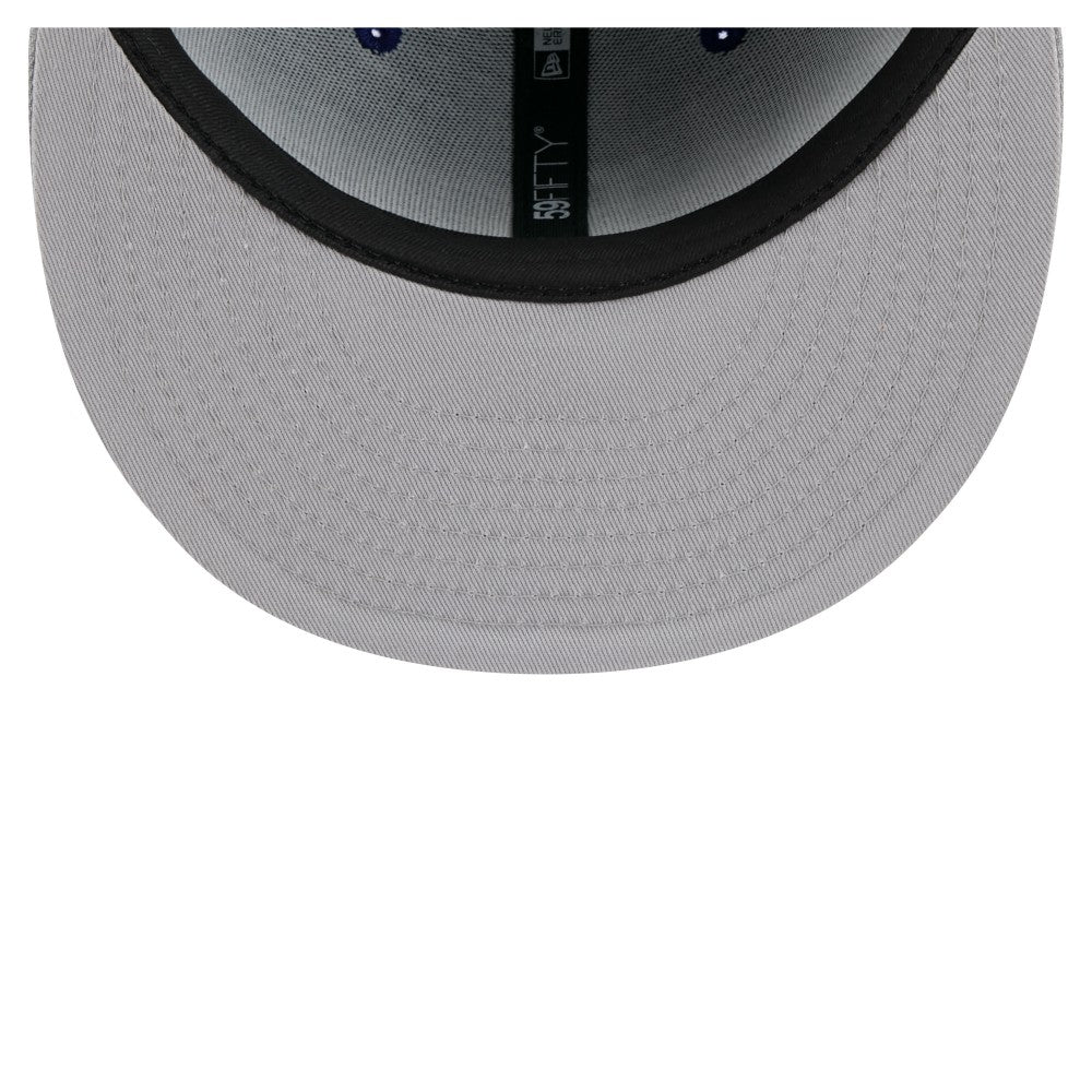 Los Angeles Dodgers Retro Pattern 59FIFTY Fitted Hat Navy/Gray