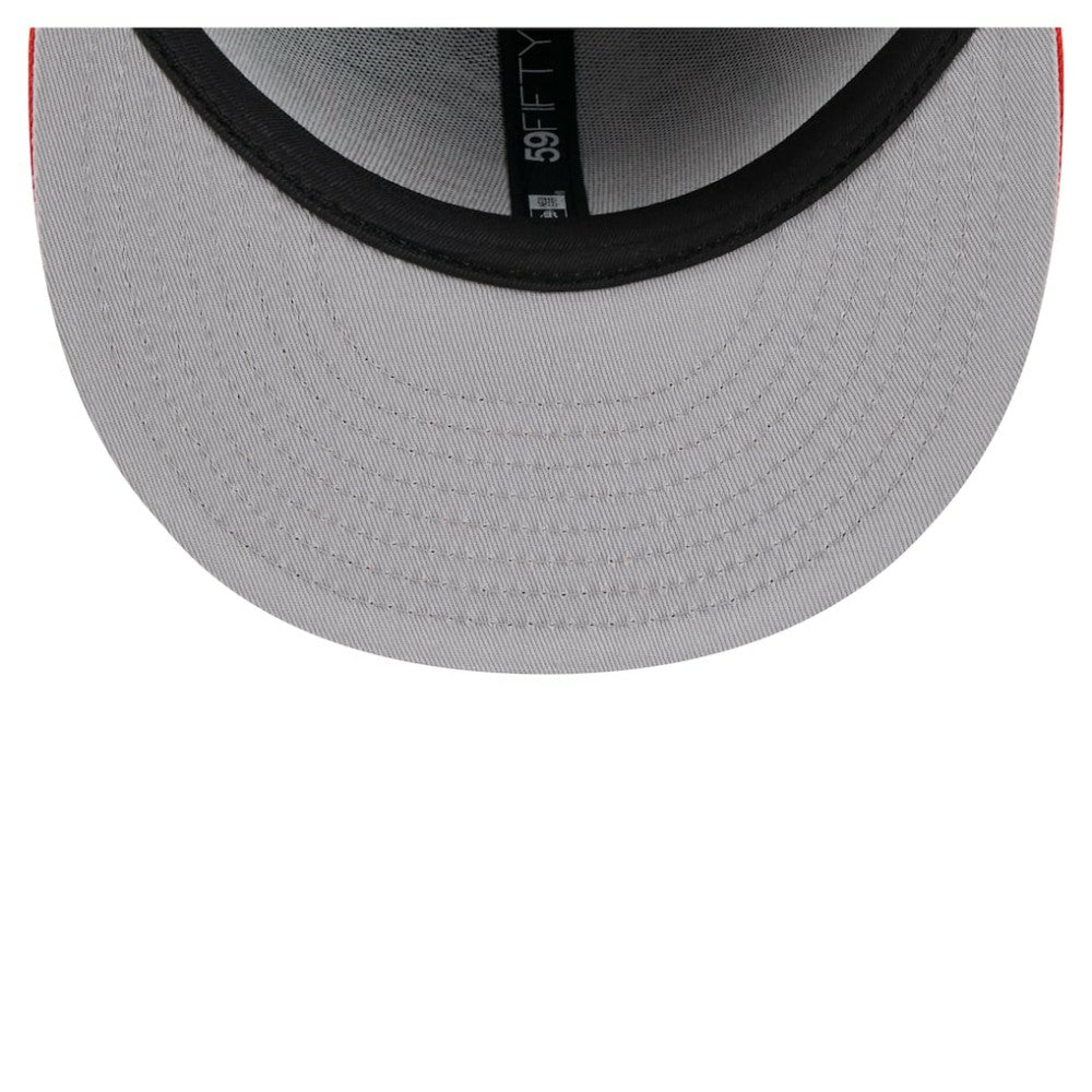 Houston Astros Retro Pattern 59FIFTY Fitted Hat Navy/Orange
