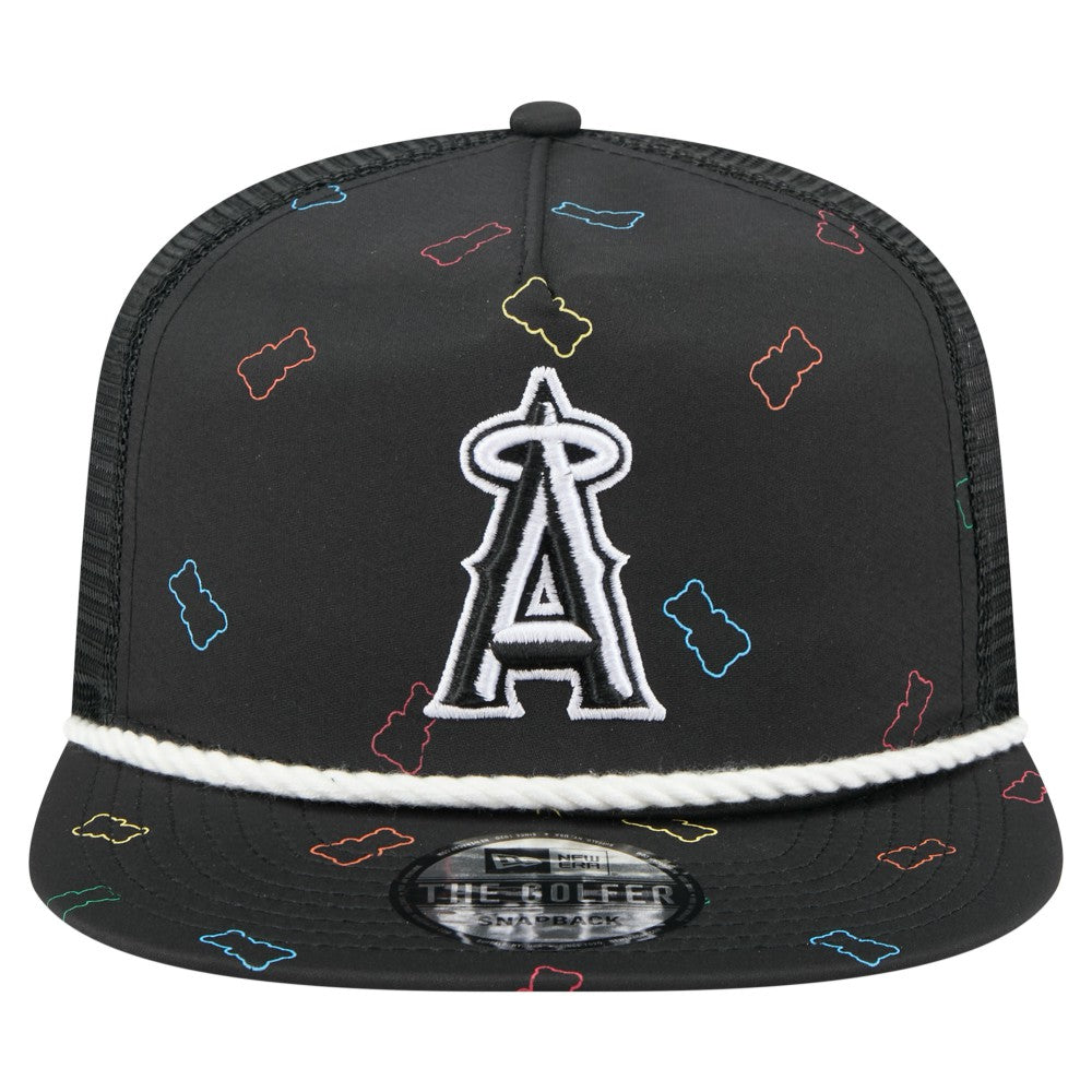 Los Angeles Angels Gummy Golfer Trucker Adjustable Hat Black