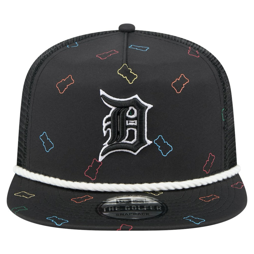 Detroit Tigers Gummy Golfer Trucker Snapback Hat Black