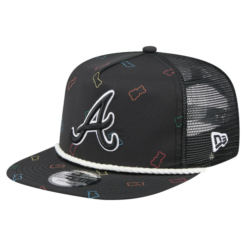 Atlanta Braves Gummy Golfer Trucker Adjustable Hat Black