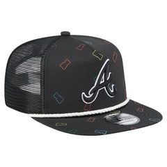 Atlanta Braves Gummy Golfer Trucker Adjustable Hat Black