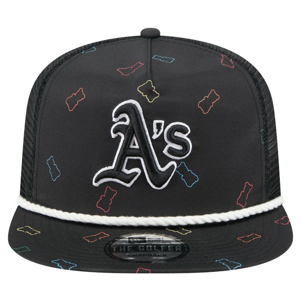 Athletics Gummy Golfer Trucker Adjustable Hat Black