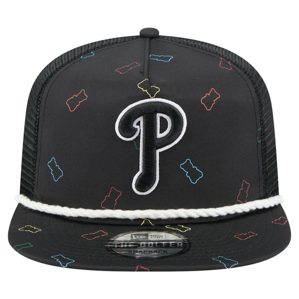 Philadelphia Phillies Gummy Golfer Trucker Adjustable Hat Black