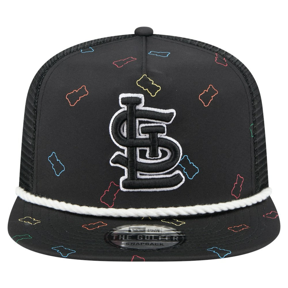 St. Louis Cardinals Gummy Golfer Trucker Snapback Hat Black