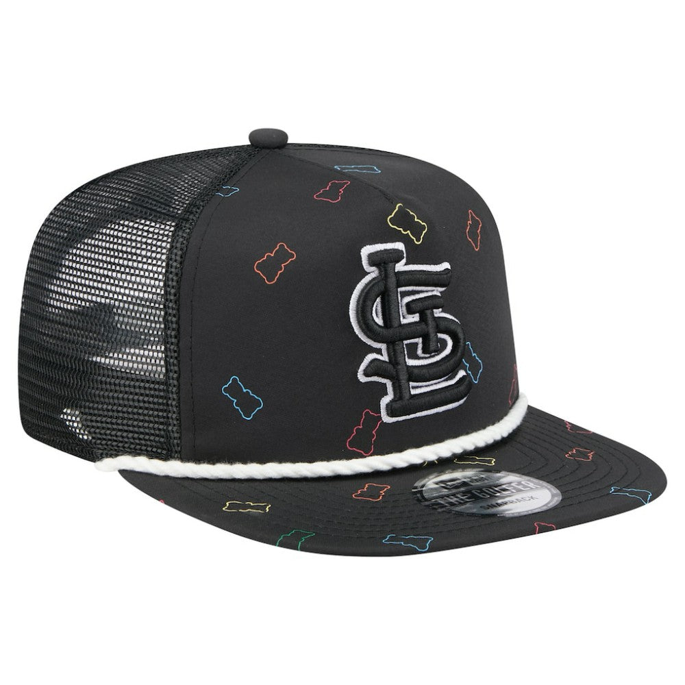 St. Louis Cardinals Gummy Golfer Trucker Snapback Hat Black