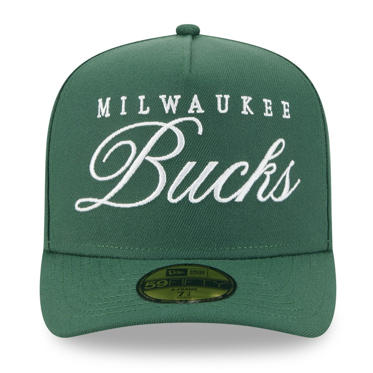 Milwaukee Bucks 2025 NBA Draft A-Frame 59FIFTY Fitted Hat - Hunter Green discount