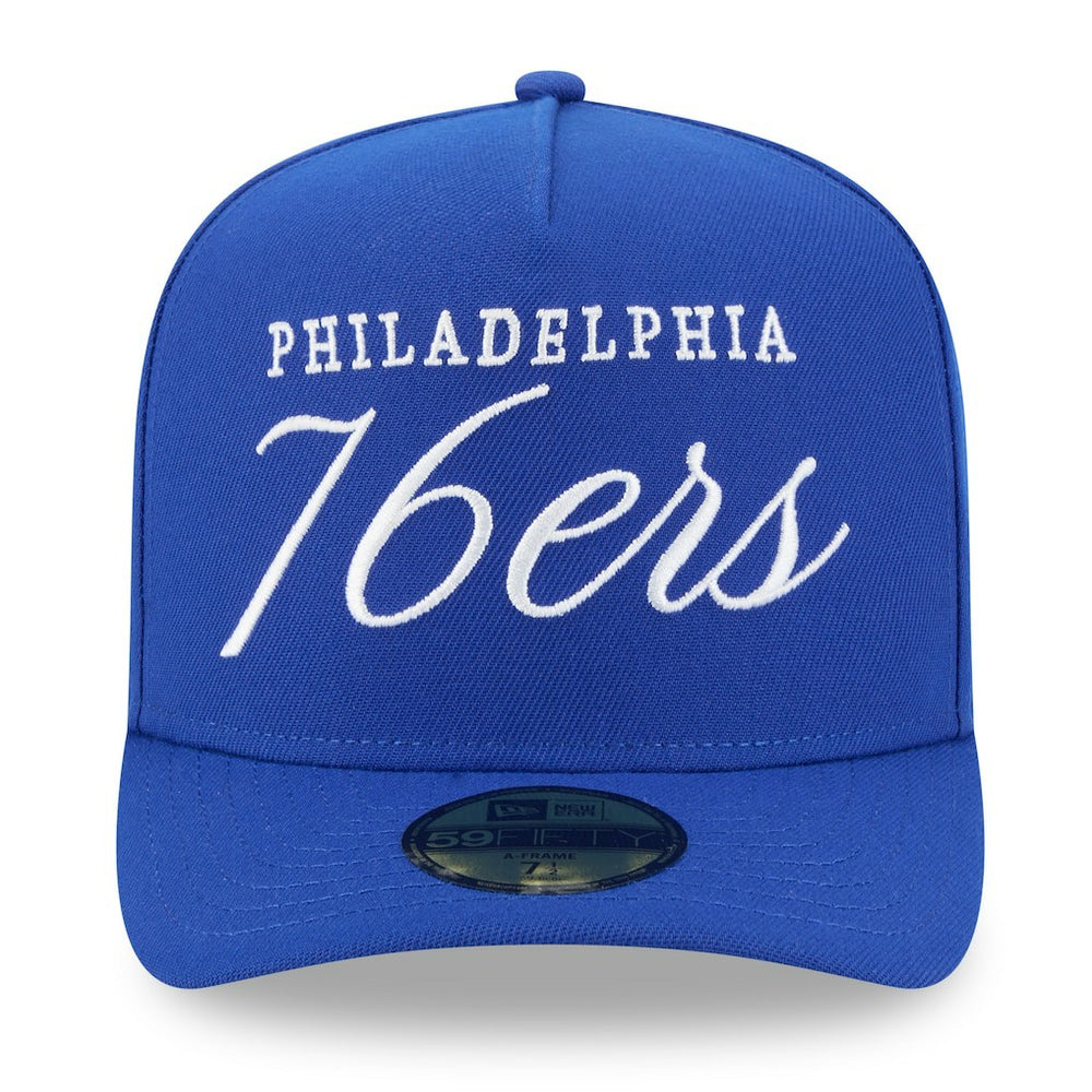 Philadelphia 76ers 2025 NBA Draft A-Frame 59FIFTY Fitted Hat - Royal outlet