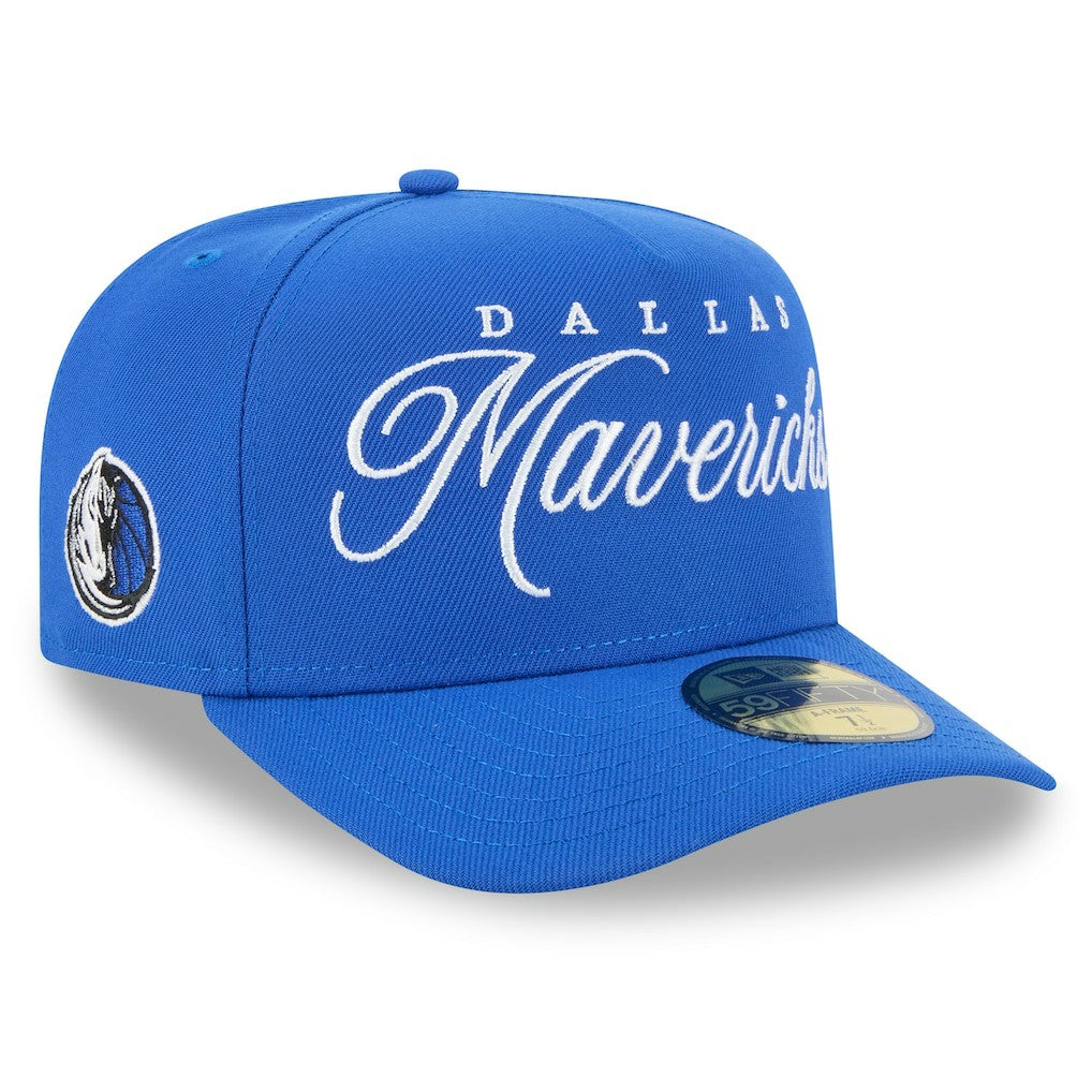 Dallas Mavericks 2025 NBA Draft A-Frame 59FIFTY Fitted Hat sale - Blue cheap