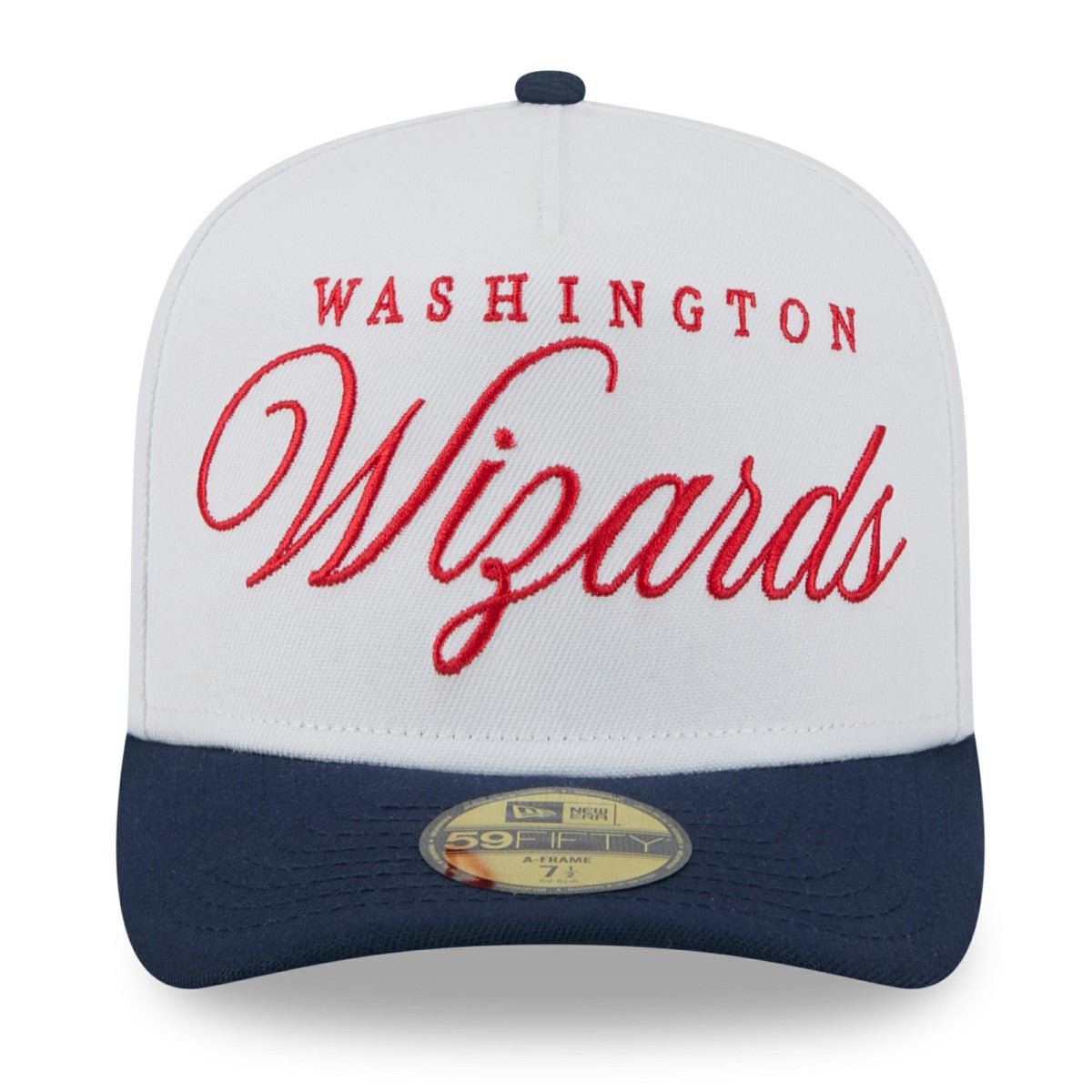 Washington Wizards 2025 NBA Draft A-Frame 59FIFTY Fitted Hat - White/Navy discount