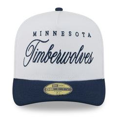 Minnesota Timberwolves 2025 NBA Draft A-Frame 59FIFTY Fitted Hat - White/Navy for sale