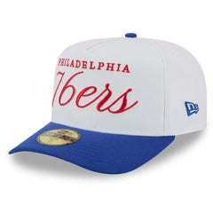 Philadelphia 76ers 2025 NBA Draft A-Frame 59FIFTY Fitted Hat - White/Royal shop