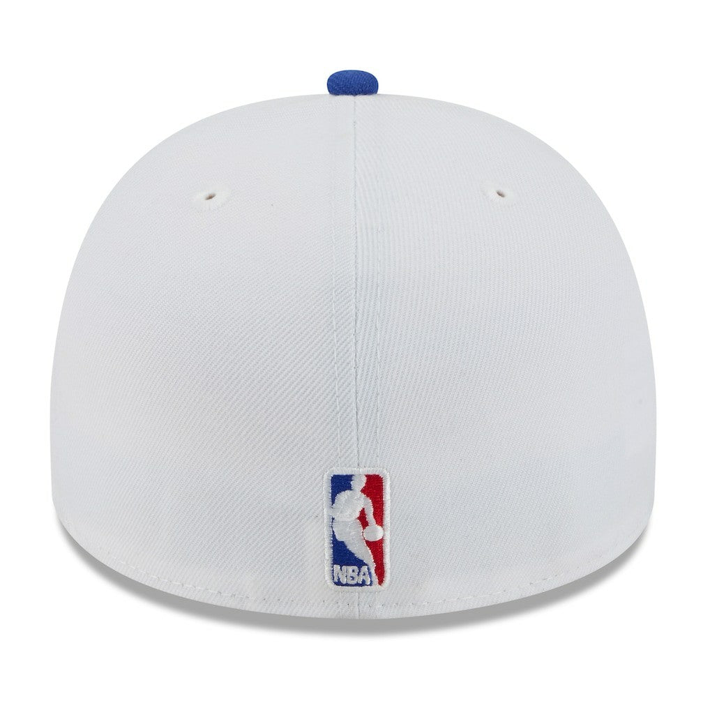 Philadelphia 76ers 2025 NBA Draft A-Frame 59FIFTY Fitted Hat - White/Royal shop