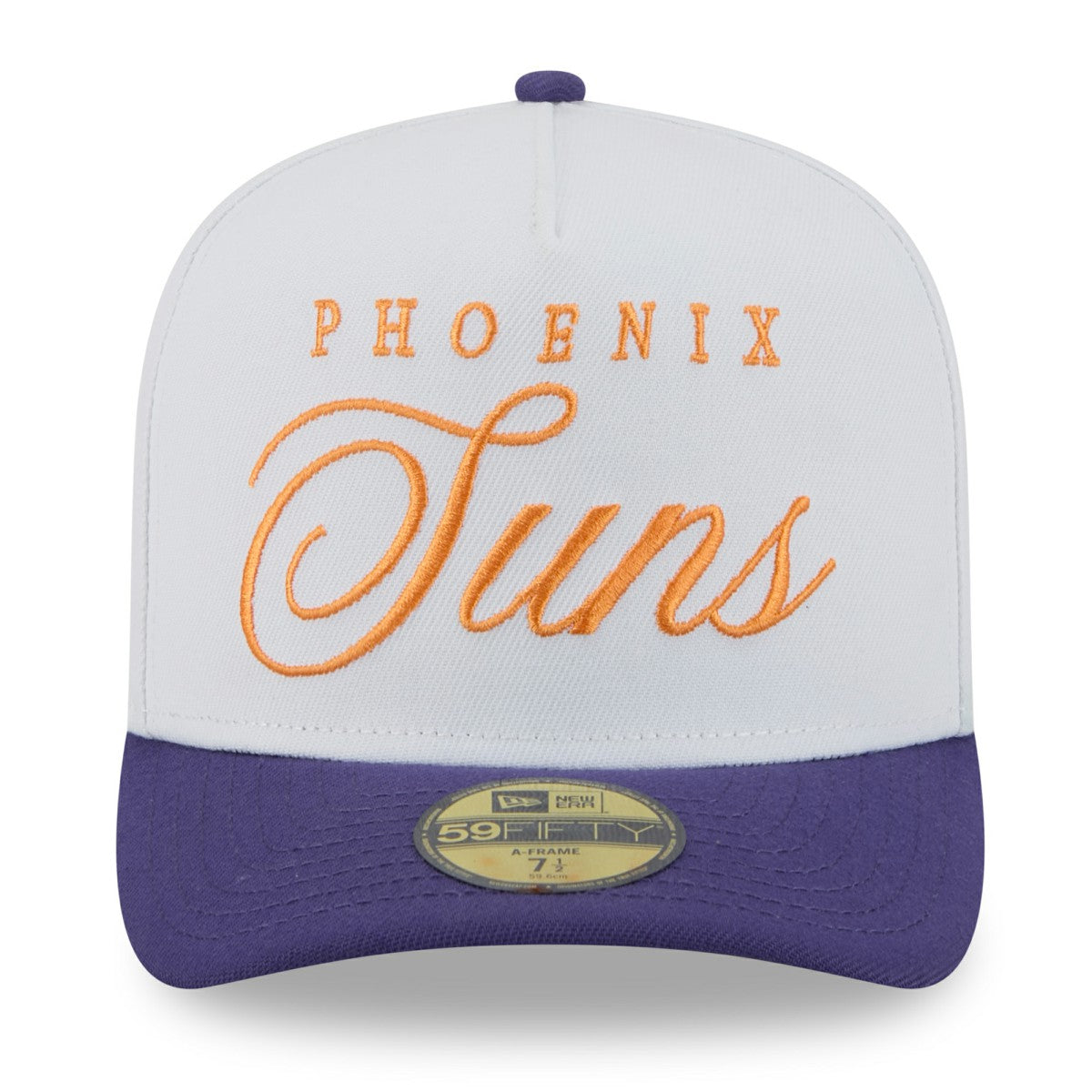 Phoenix Suns 2025 NBA Draft A-Frame 59FIFTY Fitted Hat - White/Purple online