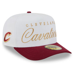 Cleveland Cavaliers 2025 NBA Draft A-Frame 59FIFTY Fitted Hat sale - White/Wine for sale