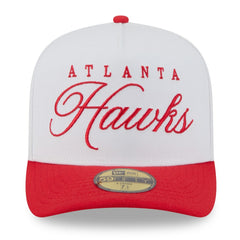 Atlanta Hawks 2025 NBA Draft A-Frame 59FIFTY Fitted Hat - White/Red discount