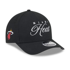 Miami Heat 2025 NBA Draft M-Crown A-Frame 9FORTY Adjustable Hat - Black sale