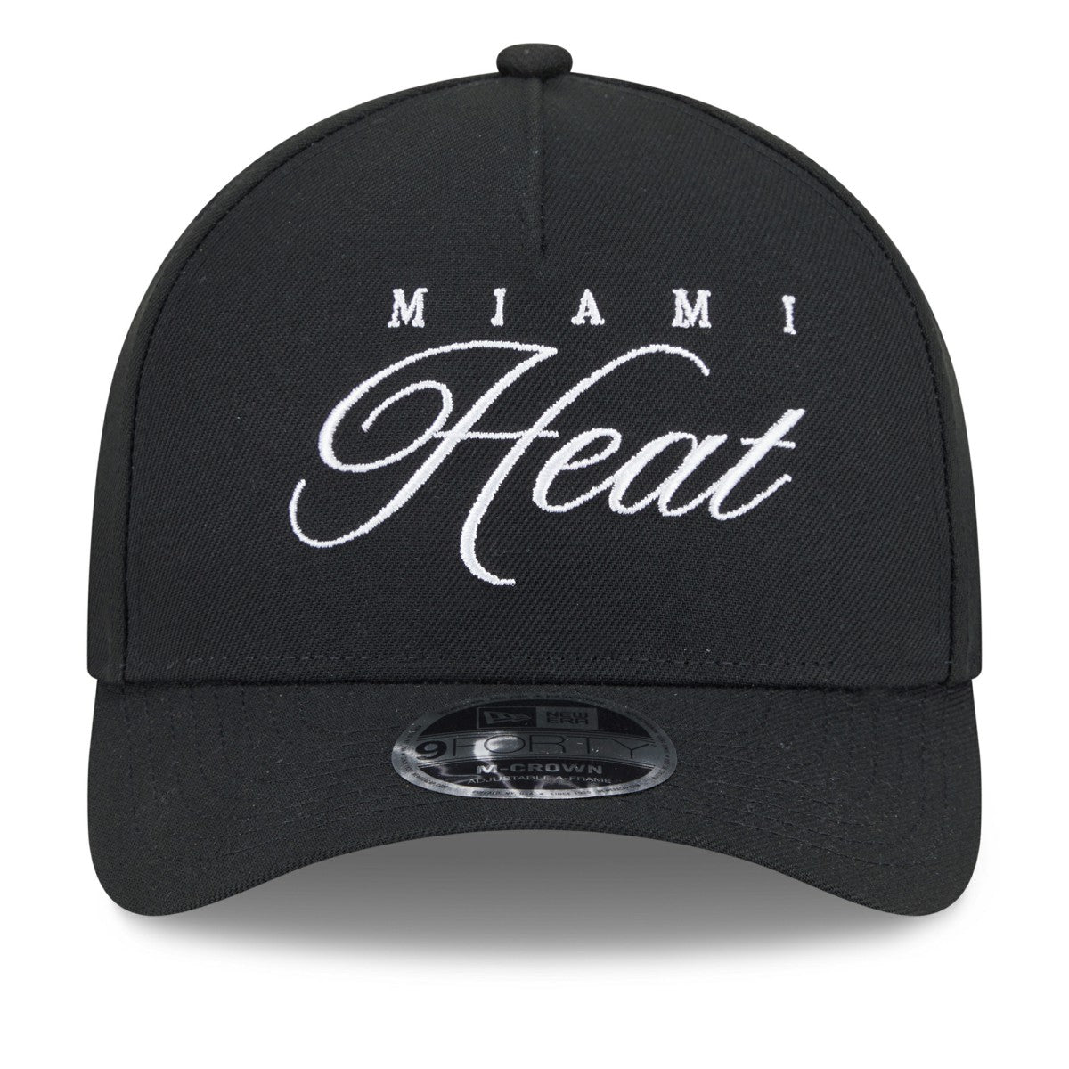 Miami Heat 2025 NBA Draft M-Crown A-Frame 9FORTY Adjustable Hat - Black sale