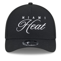 Miami Heat 2025 NBA Draft M-Crown A-Frame 9FORTY Adjustable Hat - Black sale